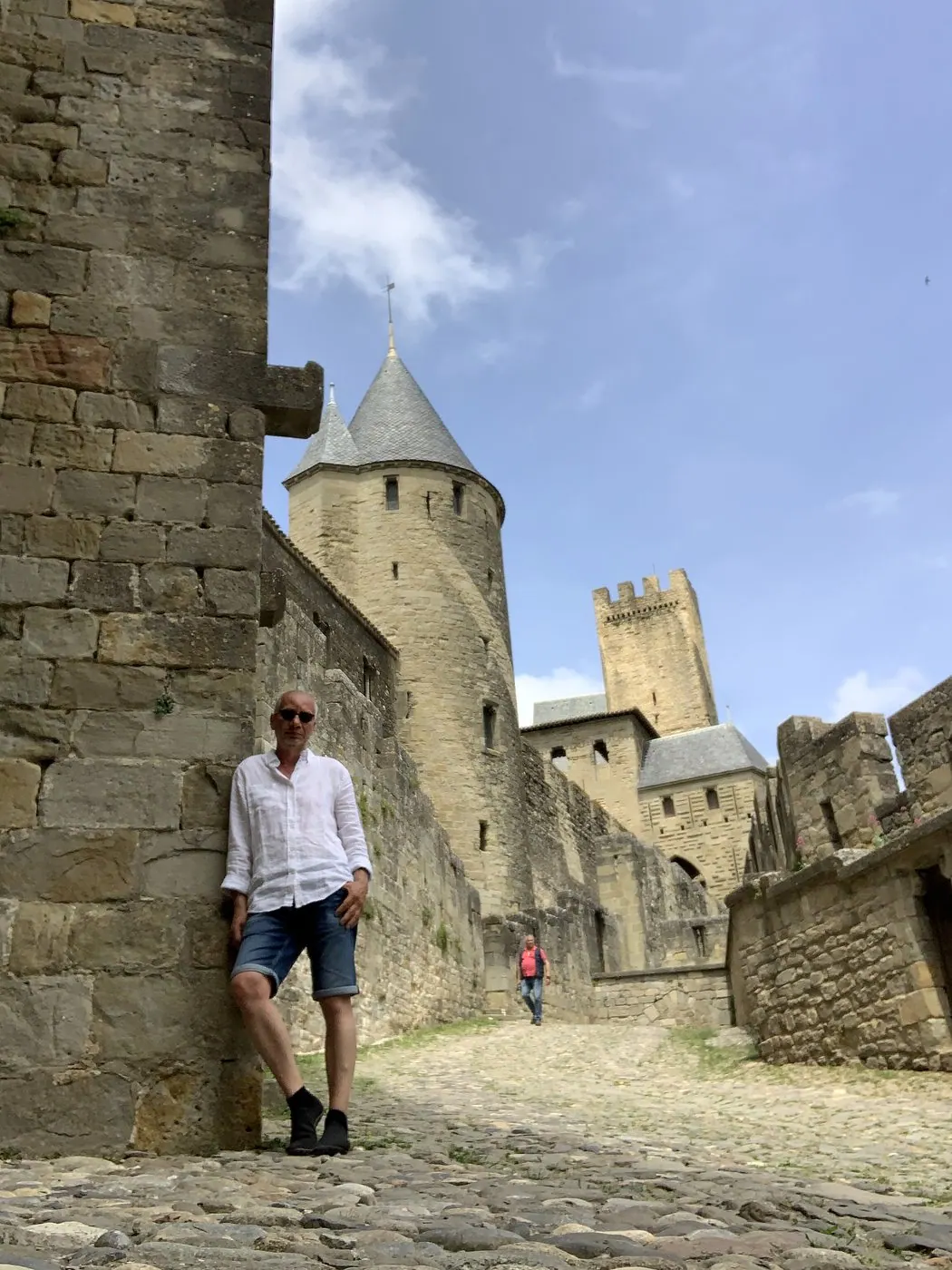 In den Befestigungsanlagen der Cité de Carcassonne