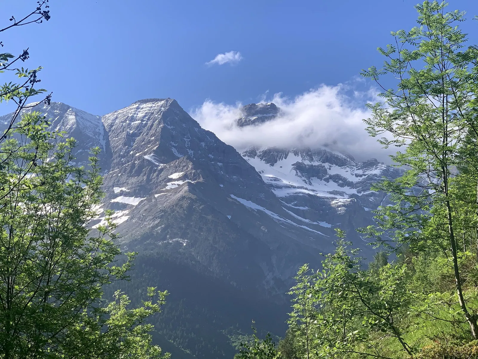 Bergpanorama auf dem Weg nach Gavarnie