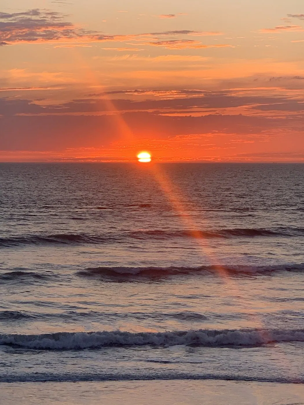 Sonnenuntergang am Atlantik bei Soulac-sur-Mer