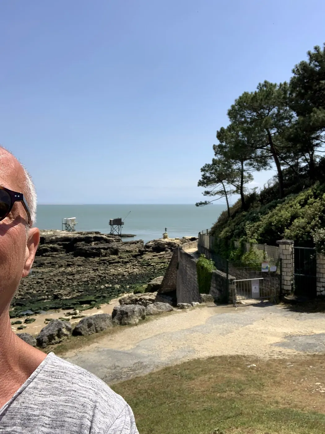 Selbstporträt an der Atlantikküste bei Le Verdon-sur-Mer