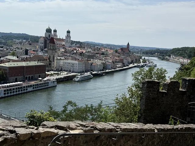 Blick von der Veste Oberhaus auf Passau