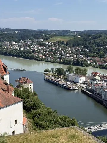 Blick von der Veste Oberhaus auf Passau