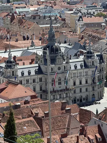 Blick über Graz vom Schlossberg